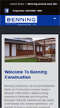 Mobile Screenshot of benningconstruction.com