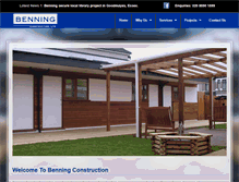Tablet Screenshot of benningconstruction.com